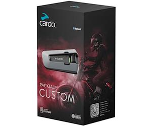 Cardo Packtalk Custom - The Upgradable Mesh Motorcycle Communication System (Single Pack)