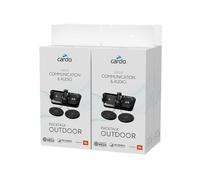 Cardo PACKTALK OUTDOOR Family Pack - Helmet Communication System, Great for Ski, Snowboard and Cycling (Black, Four Pack)