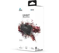 Cardo Spirit Motorcycle Bluetooth Communication Headset - Dual Pack, Black