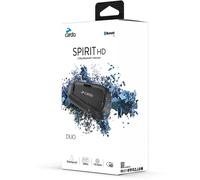 Cardo Spirit HD Duo Communication System Double Pack, black, One size