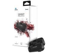 Cardo Spirit Motorcycle Bluetooth Communication Headset - Dual Pack, Black
