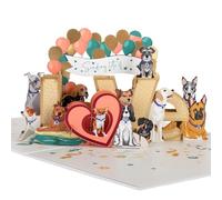 Cardology - Battersea Dogs Love Pop Up Card | 3D Card for Dog Lovers, Mothers Day Card, Valentines Day, Father's Day | Battersea Charity Officially Licensed