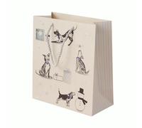 Cardology - Christmas Dogs Gift Bag - Medium Size, Dog Lover Charity Gift Bag For Christmas Presents | Officially Licensed Battersea Dogs & Cats Home