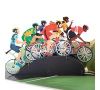 Cardology - Cycling Pop Up Card | 3D Cycling Birthday Card For Him or Her, Fathers Day Cards for cyclist, Mountain Bike Greeting Card | Handmade