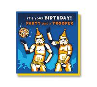 Cardology - Funny Birthday Card | Original Stormtrooper Birthday Card For Him | Officially Licensed Merchandise (Party Like A Trooper)