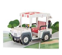Cardology - Golf Pop Up Card | 3D greeting card with Golf Buggy design - Blank Inside for any occasion including Birthday Cards, Mothers Day Cards or Fathers Day Cards | Handmade
