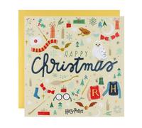 Cardology - Harry Potter Christmas Card | Happy Christmas Card, Embossed and Foiled | Officially Licensed Wizarding World Merchandise
