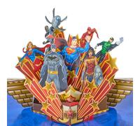 Cardology - Justice League Pop Up Card | DC Comics 3D Superhero Greeting Card | Batman, Superman & Wonder Woman, Birthday & Father's Day Card for Him, Boys & DC Fans, Officially Licensed