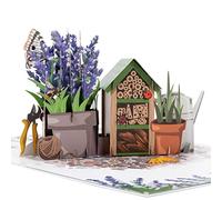 Cardology - Lavender Pop-Up Card | Mothers Day, Birthday Gift For Gardening Lover or Easter