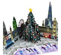Cardology - London Night Scene Pop-Up Card - Handmade Christmas Card for Grandparents, Parents & Boss - Ideal for Secret Santa Under £15 & Posting Abroad