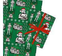 Cardology - Original Stormtrooper Christmas Wrapping Paper | Set of 4 Sheets & 4 gift tags (2 different designs), Plastic Free & Fully Recyclable, 50cm x 70cm per sheet | Officially Licensed