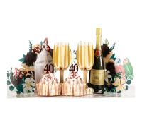 Cardology Ruby Wedding Pop Up Card | 40th Wedding Anniversary Greeting Card & Gift | Handmade