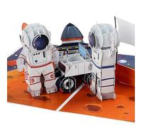 Cardology - Space Explorer Birthday Pop-Up Card | Astronauts 3D Celebration Card for Boys and Girls, Kids and Space Lovers, 'Houston We Have A Celebration' Funny Cover