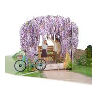 Cardology - Wisteria 3D Card | For Valentines Day, Anniversary, Engagement or Wedding Congratulations