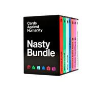 Cards Against Humanity: Nasty Bundle 6 Themed Packs + 10 New Cards, White,black