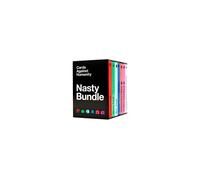 Cards Against Humanity: Nasty Bundle 6 Themed Packs + 10 New Cards, White,black