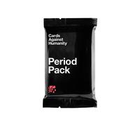 Cards Against Humanity: Period Pack | 30 game cards written while we were all on our periods. Ages 17+. Best played every 25 to 35 days. A funny gift.