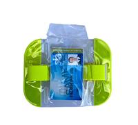 Cards and Tags UK Fluorescent Yellow Armband ID Card Badge Holders License Security ID Badge High Visibility Arm Band for Work Pass