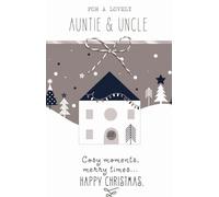 Cards Christmas for Auntie & Uncle, Cosy Moments, Snowy House Design