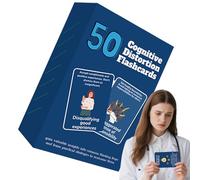 Cards - Cognitive Distortion Affirmations Card | 50-Sheet Portable Mental Health Tool To Regulate Emotions Build Better Relationships Practice Affirmations