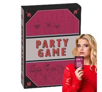 Cards for Game Night, 50x Multiple Players Fun Cards, English Tabletop Board Game with Challenges & Hilarious Questions, Party with Interactive Design, Night with Durable Material, for Camping Indoor