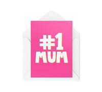 Cards For Mum - Number 1 Mum - Mother's Day Cards - Mum Birthday Cards - Cards For Mummy - Christmas Card For Mum - CBH1429