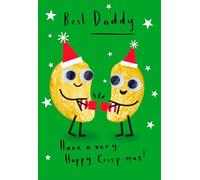 Cards Hallmark Best Daddy Have a Very Happy Crisp-mas Christmas, Green