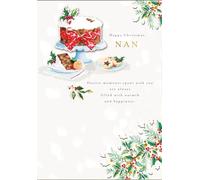 Cards Hallmark Christmas for Nan, Festive Cake Design