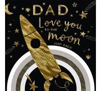 Cards Hallmark Dad Father's Day Space, Dad love you to the moon and back - Father's Day