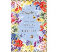Cards Hallmark Floral Traditional Daughter Birthday A Daughter grows more special with every Birthday