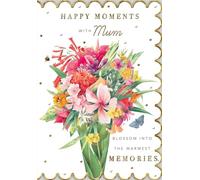 Cards Hallmark Floral Traditional Mum Birthday Happy Moments With Mum