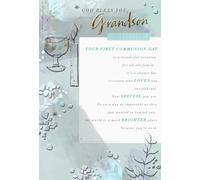 Cards Hallmark Grandson First Communion God Bless You, Grandson FIrst Communion Greetings