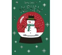Cards Hallmark Nephew Christmas with Snowman in Snow Globe