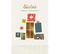 Cards Hallmark Sister Merry Christmas, Assorted Gift Boxes Design