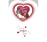 Cards Lady and the Tramp Valentine's Day, Disney Romance Design, Perfect Together Theme