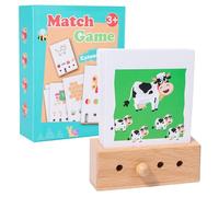 Cards Matching Game,Educational Logical Thinking,Animals Learning Matching Cards | for Preschoolers Girls Home Classroom Travel Kindergarten Car-Rides Party