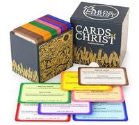 Cards of Christ - 180 Bible Study Flash Cards for Adults & Kids | Scripture Memorization & Christian Learning Game | Includes 7 Categories of Jesus’ Teachings, Miracles, Quotes & Reflections
