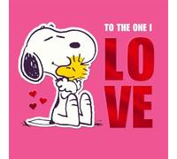Cards Peanuts Snoopy and Woodstock Valentine's Day Love Design, Pink