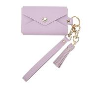 Cards Photo Holder Wallet, PU Leather 3 Inch Picture Storage Pocket with Keychain for Instax Mini Series, Small Credit Card Holder with Snap Button for Travel Outdoor, Holiday
