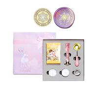 Cards Sealing Waxes Stamp Head With Long Handle Seal Gift Waxes Seal Stamp Set For Party Invitation Card Wrap Envelope Sealing Wax Beads Set
