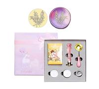 Cards Sealing Waxes Stamp Head With Long Handle Seal Gift Waxes Seal Stamp Set For Party Invitation Card Wrap Envelope Sealing Wax Beads Set