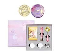 Cards Sealing Waxes Stamp Head With Long Handle Seal Gift Waxes Seal Stamp Set For Party Invitation Card Wrap Envelope Sealing Wax Beads Set
