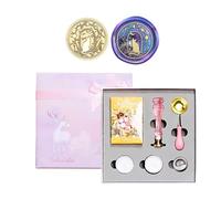 Cards Sealing Waxes Stamp Head With Long Handle Seal Gift Waxes Seal Stamp Set For Party Invitation Card Wrap Envelope Sealing Wax Beads Set