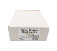 Cards Singlefold SMALL Square Cream Pack of 100