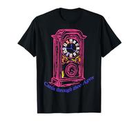 Cards Through The Ages Vintage Clock Design T-Shirt