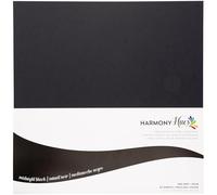 Cardstock 12 x 12 Paper Pack - 110 lb Card Stock for Crafts, Cardmaking, Scrapbooks - 50 Heavyweight Double Sided Sheets - Solid Core, 300 GSM, Midnight Black