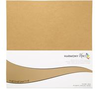 Cardstock 12 x 12 Paper Pack - 65lb Smooth Card Stock for Crafts, Cardmaking, Art Projects - 50 Square Scrapbook Sheets - Double Sided with Solid Core, Kraft