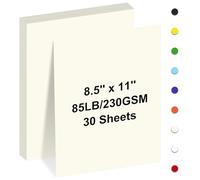 Cardstock 8.5" x 11 ",Cardstock Paper 85 lb/230 gsm,Bright White Card Stock for Printer,Drawing,Gift tags,Invitations, Cards etc (Cream, 30 Sheets)