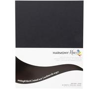Cardstock 8.5 x 11 Paper Pack - 110 lb Card Stock for Crafts, Cardmaking, Scrapbooks - 50 Heavyweight Double Sided Sheets - Solid Core, 300 GSM, Midnight Black