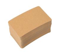 Cardstock Paper Printable Thick Kraft Blank Postcards Set for DIY Greeting Card Wedding Invitation Notecard Brown (9x5.4cm / 3.5x2.1in, 350gsm, 100pcs Per Box)